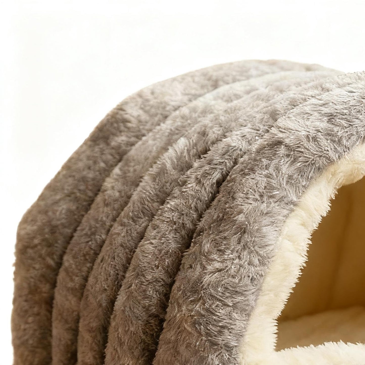 Warmaw Haustier Schlafnest Indoor Faltbares Katzenbett und Hundehöhle Warm Platzsparend für Katzen Welpen und Kaninchen