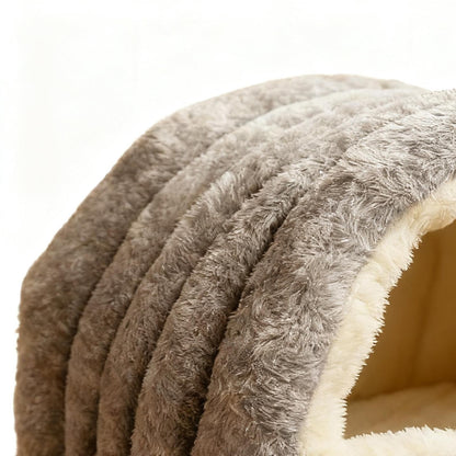 Warmaw Haustier Schlafnest Indoor Faltbares Katzenbett und Hundehöhle Warm Platzsparend für Katzen Welpen und Kaninchen