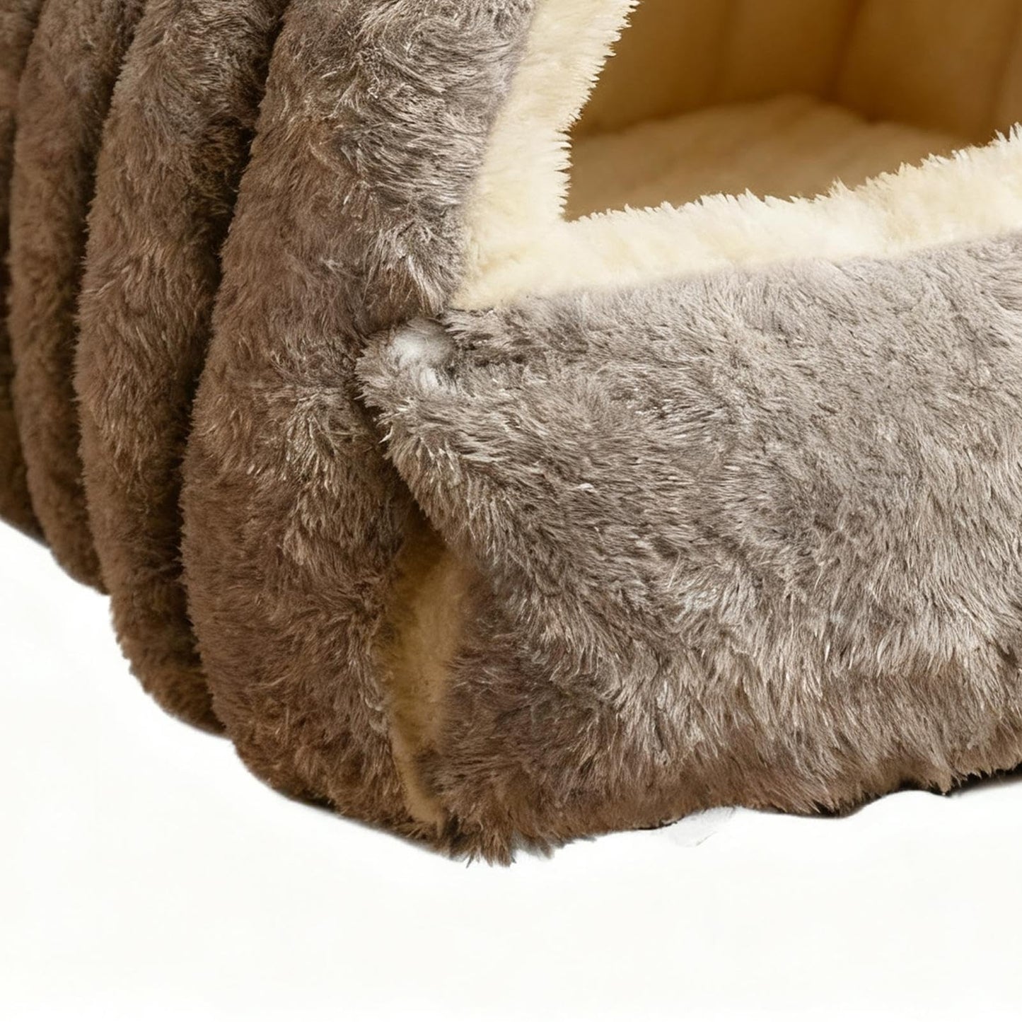 Warmaw Haustier Schlafnest Indoor Faltbares Katzenbett und Hundehöhle Warm Platzsparend für Katzen Welpen und Kaninchen